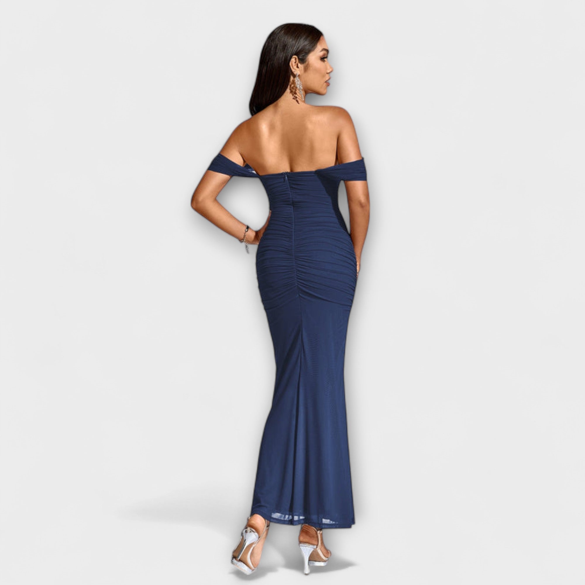 Ione - Off-Shoulder Rüschenshirt-Kleid