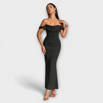 Ione - Off-Shoulder Rüschenshirt-Kleid