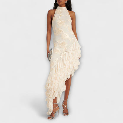 Karen - Maxikleid mit floralen Verzierungen