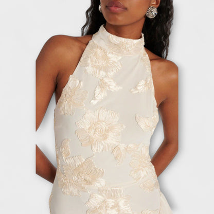 Karen - Maxikleid mit floralen Verzierungen