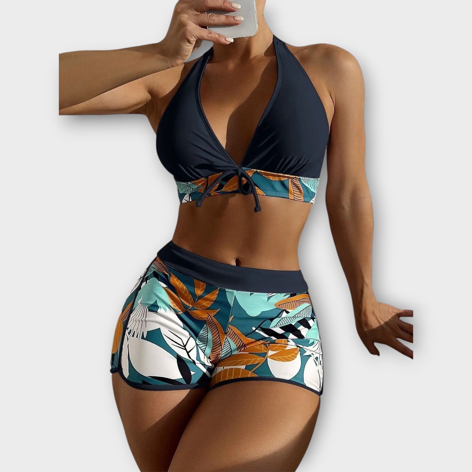 Hochtailliertes Bikini-Set