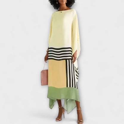 Elenora - Lockerer Schnitt Geometrischer Kaftan