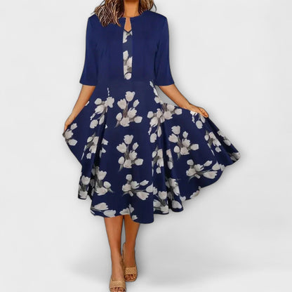 Damen Midi Kleid mit Blazer