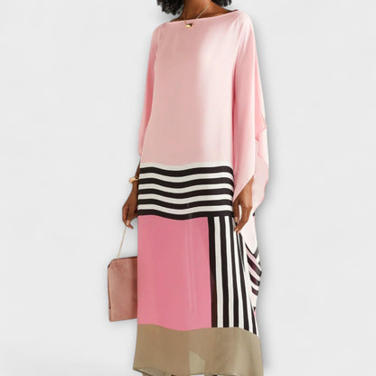 Elenora - Lockerer Schnitt Geometrischer Kaftan