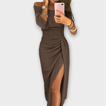 Lena - Elegantes Off-Shoulder-Kleid