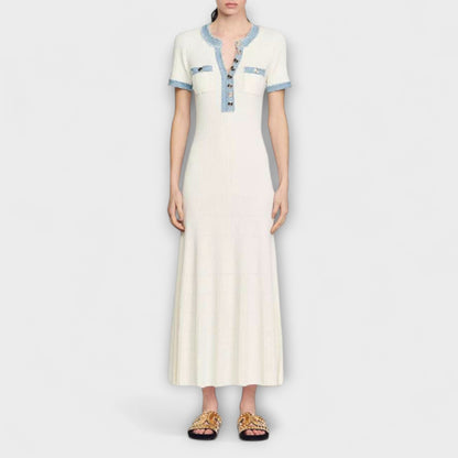 Alecia - Strukturierter Maxikleid