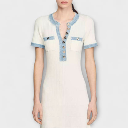 Alecia - Strukturierter Maxikleid