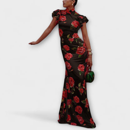 Luna - Maxikleid mit floralem Muster