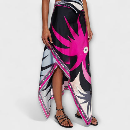 Everly - Set aus Haltertop und asymmetrischem Midirock