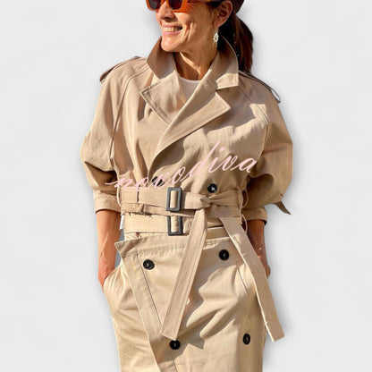 Lyra - Eleganter Midi-Rock mit Taschen