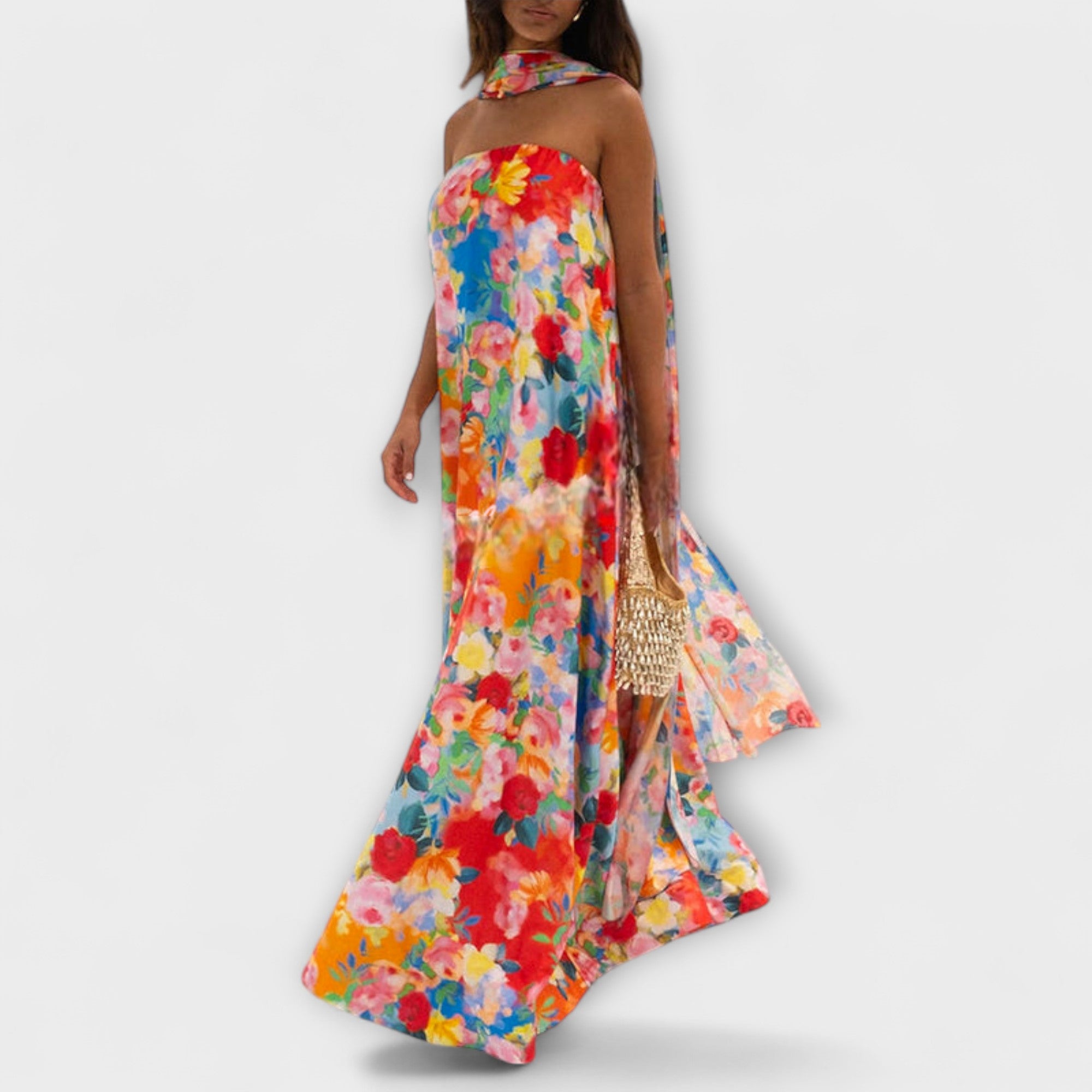 Harlow - Off-Shoulder Blumenkleid Maxi