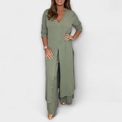 2-teiliger stilvoller Damen Co-Ord Set