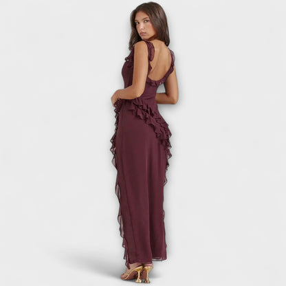 Lara - Stylisches Maxikleid mit Schlitz