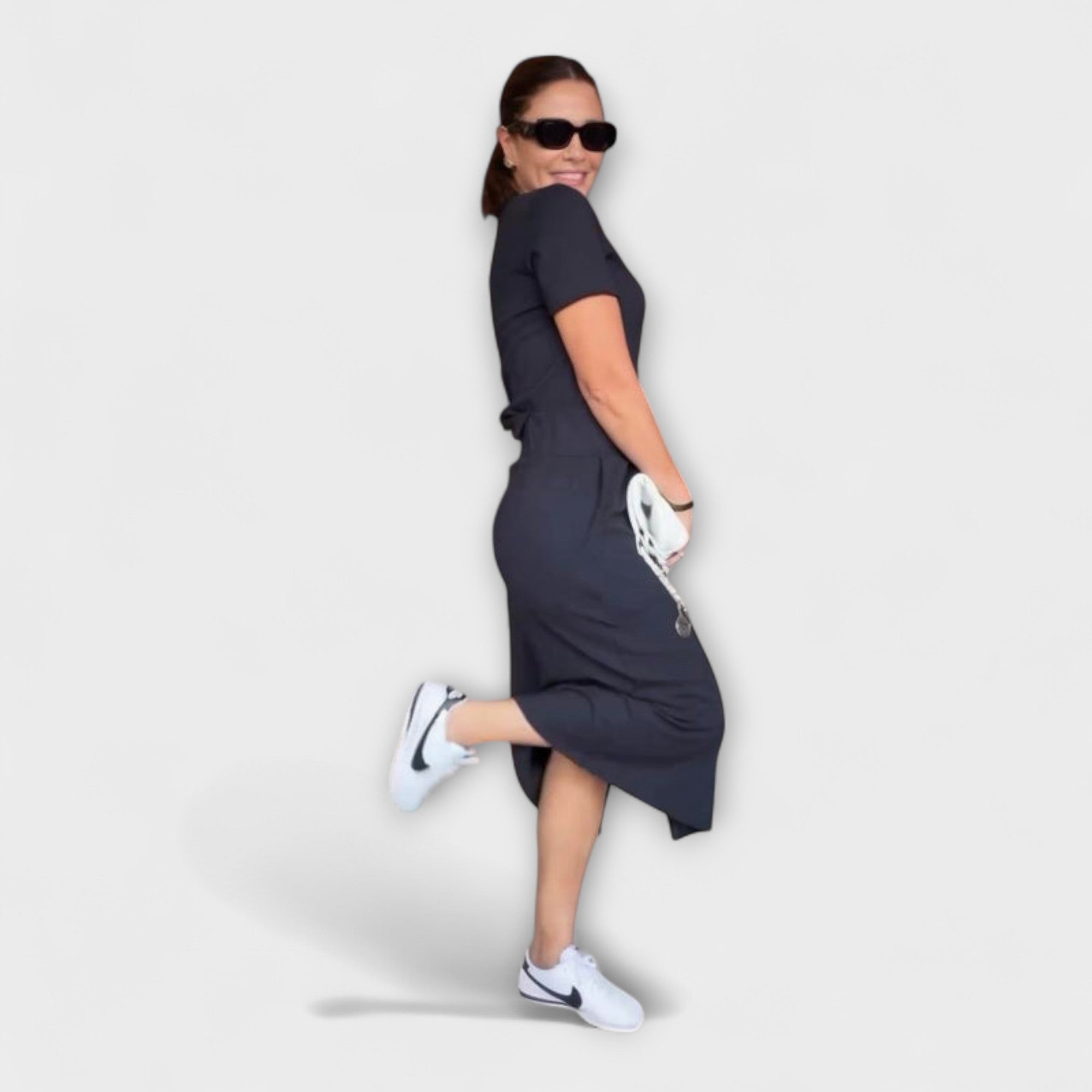 Danielle - Elegantes V-Ausschnitt-Top mit Rock