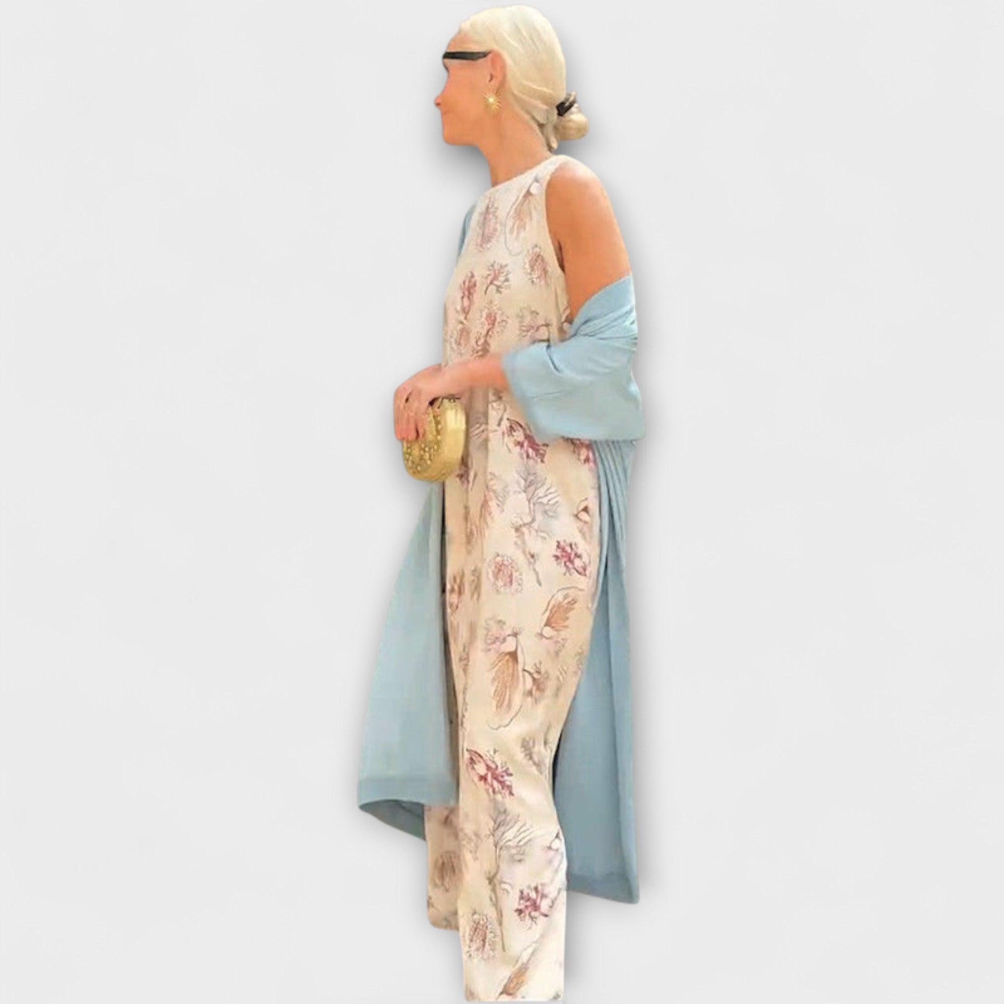 Elveria – Maxi-Kleid mit passendem Cardigan