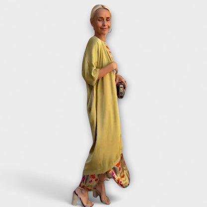 Elveria – Maxi-Kleid mit passendem Cardigan