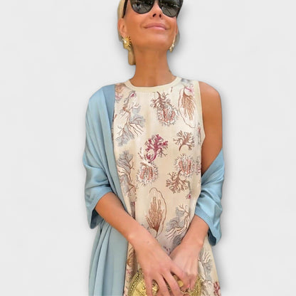 Elveria – Maxi-Kleid mit passendem Cardigan