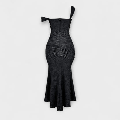 Renske - Langes Kleid mit elegantem und raffiniertem Korsett