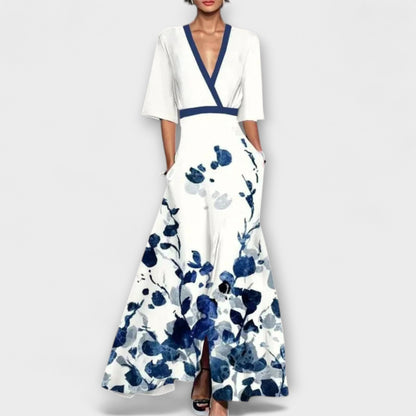 Alma - Elegantes Ärmel-Design Damenkleid